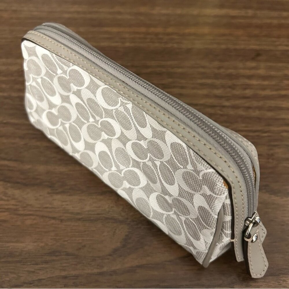 Gray Coach Women's Cosmetic Bag